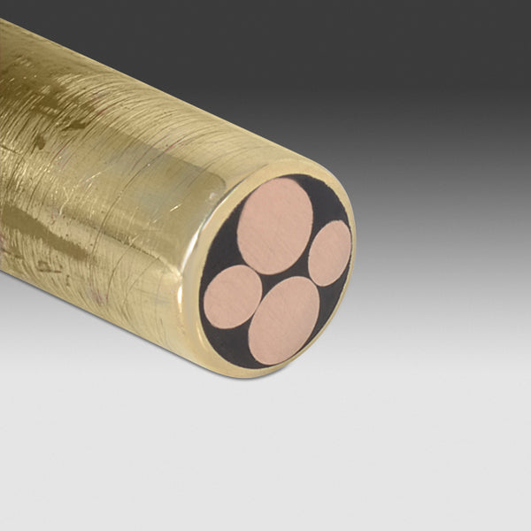 Brass Mosaic Pins 7/32" (5.55mm) - 4 Copper